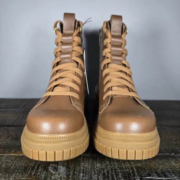 NEW Sorel Out 'N About ONA AVE Womens Size 7.5 Waterproof Leather Boots Brown