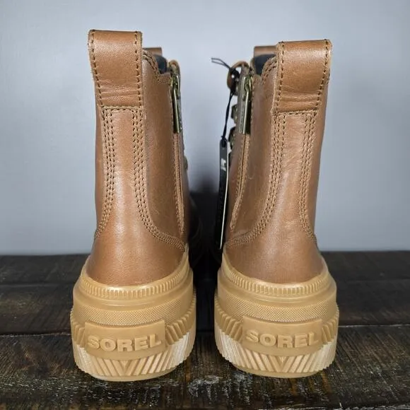 NEW Sorel Out 'N About ONA AVE Womens Size 7.5 Waterproof Leather Boots Brown