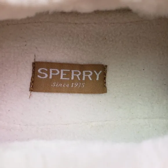 NEW Sperry Moc Sider WR Mens Size 10.5 Tan Suede Comfort Lined Shoes STS23726