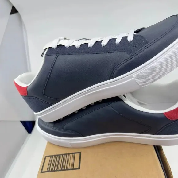 NEW Tommy Hilfiger Broham Sneaker Shoes Lace-Up Dark Blue Red White Size 12M