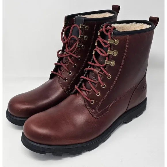 NEW!! UGG Men's Kirkson Fashion Boot Cordovan‎ Leather Size 14