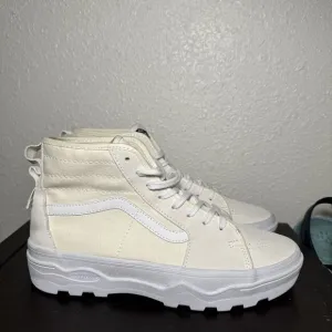 New VANS Sentry WaffleCup Pastel Pop Ladys 10 M High Top Suede Sneakers MSRP $98