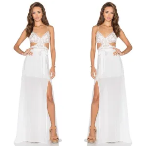 NEW W/ TAGS NWT JETSET DIARIES x REVOLVE GODDESS CUTOUT BOHO CORSET MAXI DRESS