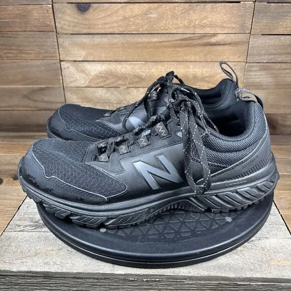 New Balance Mens Size 8.5 D Black 510V5 Black All Terrain Lace Up Athletic Shoes