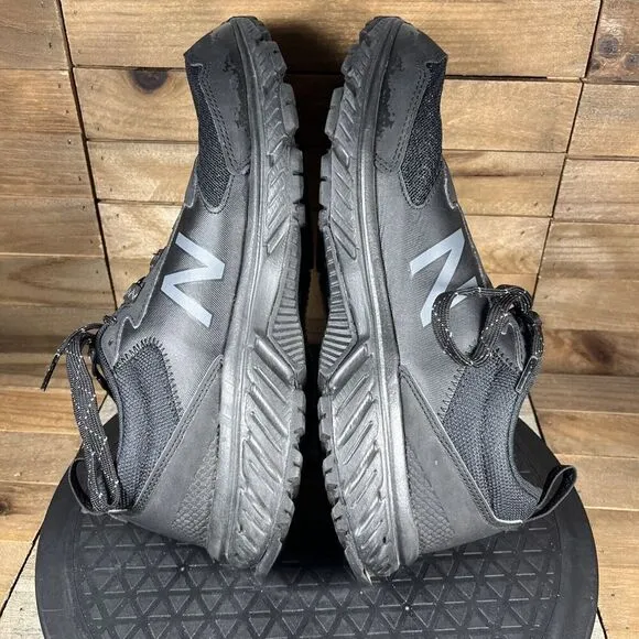 New Balance Mens Size 8.5 D Black 510V5 Black All Terrain Lace Up Athletic Shoes