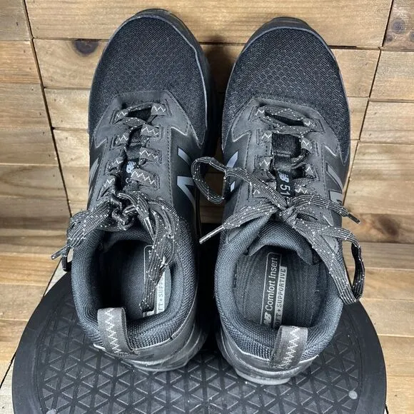 New Balance Mens Size 8.5 D Black 510V5 Black All Terrain Lace Up Athletic Shoes