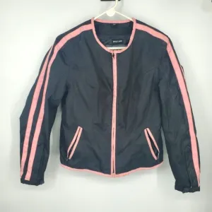 Nexgen Motorcycle Jacket Womens Medium Vented Black Bike Zip Removable Liner
