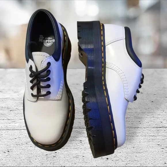 NIB  8053 Quad Polished Smooth Dr Martens Size 8L 7M