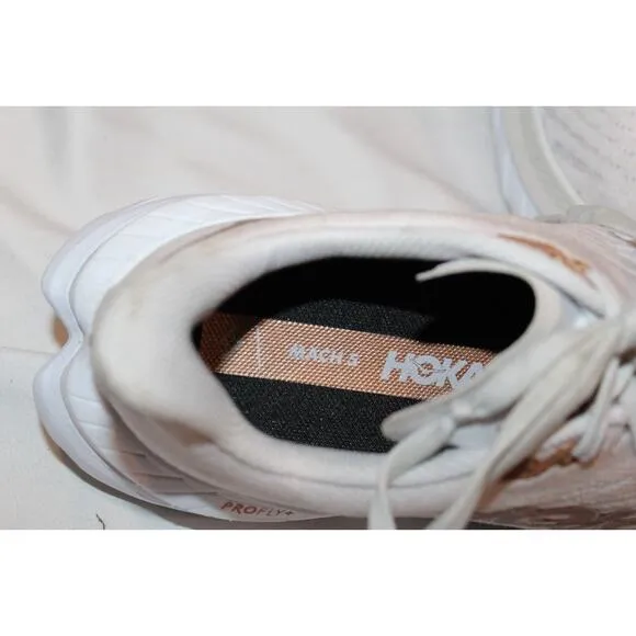 NIB‎ Hoka One One Men's Bondi 8 Running Shoes WBLC WHITE GOLD