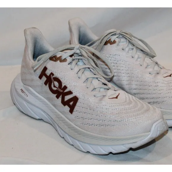 NIB‎ Hoka One One Men's Bondi 8 Running Shoes WBLC WHITE GOLD