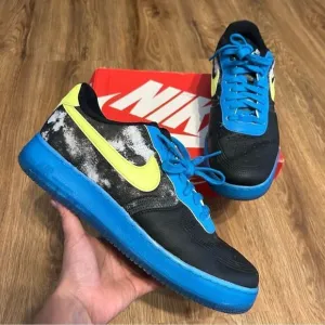 NIKE af1 - Air Force one black blue shoes sneakers men’s 10