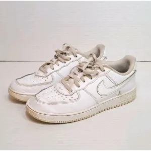 Nike Air Force 1 Shoes Kids Size 3Y White on White AF1 DH2925-111 Youth Sneakers