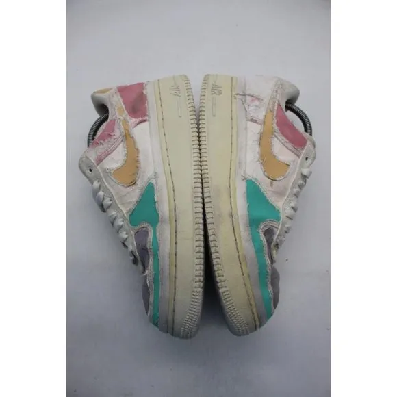 Nike Air Force 1 Women's Size 10.5 Low Pastel Reveal Peel Off Arctic Punch Shoes