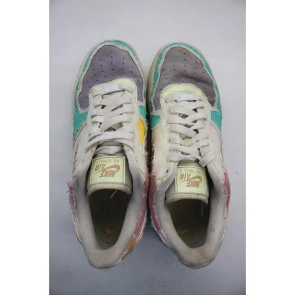 Nike Air Force 1 Women's Size 10.5 Low Pastel Reveal Peel Off Arctic Punch Shoes