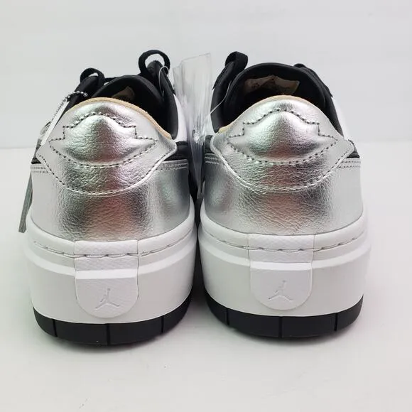 Nike Air Jordan 1 Elevate Low SE Metallic Silver Toe Womens Size 12 Black Shoes