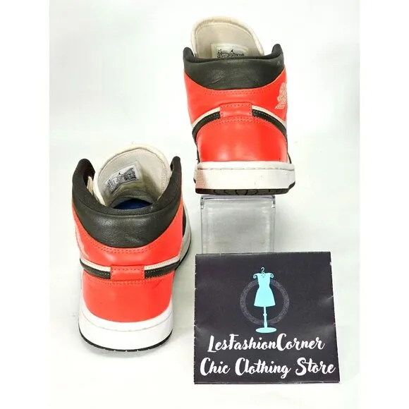 Nike Air Jordan 1 Mid SE Light Orewood Brown Sneakers Leather Size 6.5 Young 010