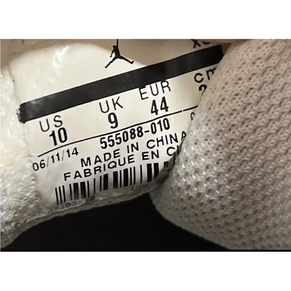 Nike Air Jordan 1 Retro OG Black White size 10 555088-010 OG I Retro Panda 2014