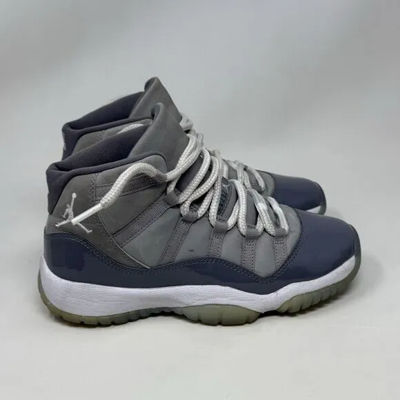 Nike Air Jordan 11 Retro GS Cool Gray Sneakers Youth Size 4.5 Shoes 378038-005
