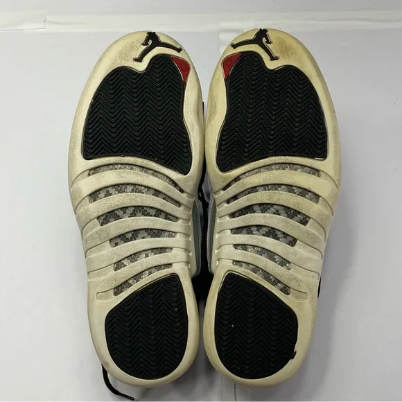 NIKE Air Jordan 12 Retro Low 308317– 004 Playoff Black White Red Men’s 11