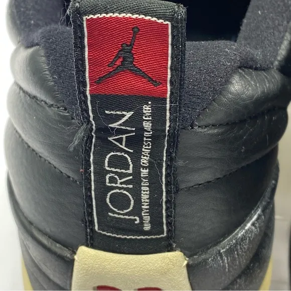 NIKE Air Jordan 12 Retro Low 308317– 004 Playoff Black White Red Men’s 11