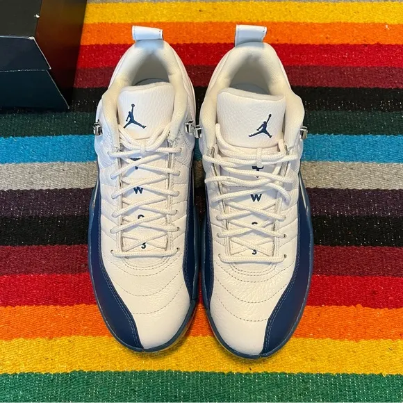 Nike Air Jordan 12 XII Low Golf Shoes French Blue Size 7.5 men’s NIB NWT