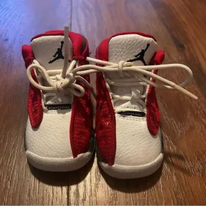 Nike Air Jordan 13 Retro TD Red Flint White  Toddler Kids Shoes 4C