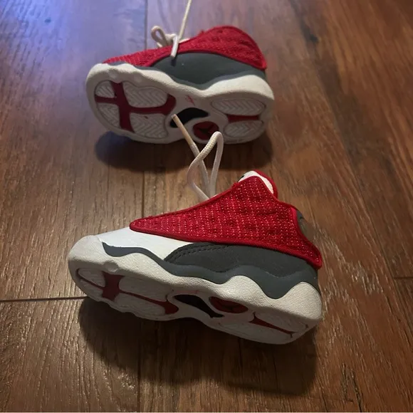 Nike Air Jordan 13 Retro TD Red Flint White  Toddler Kids Shoes 4C