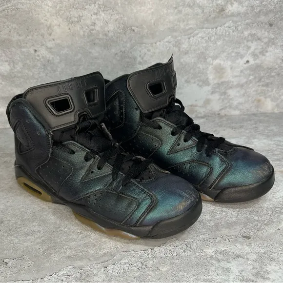 Nike Air Jordan Retro 6 AS All-Star Iridescent BG GS 907960-015 Size 6.5Y