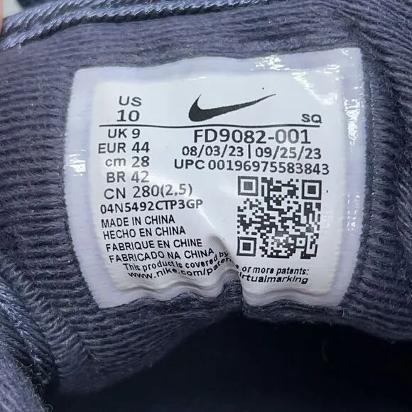 Nike Air Max 1 Mens US 10 Grey Sneaker Mens Running Trainers FD9082-001 2023