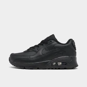 NIKE Air Max 90 Sneakers Shoes Triple Black Little Kids Size US 10.5C