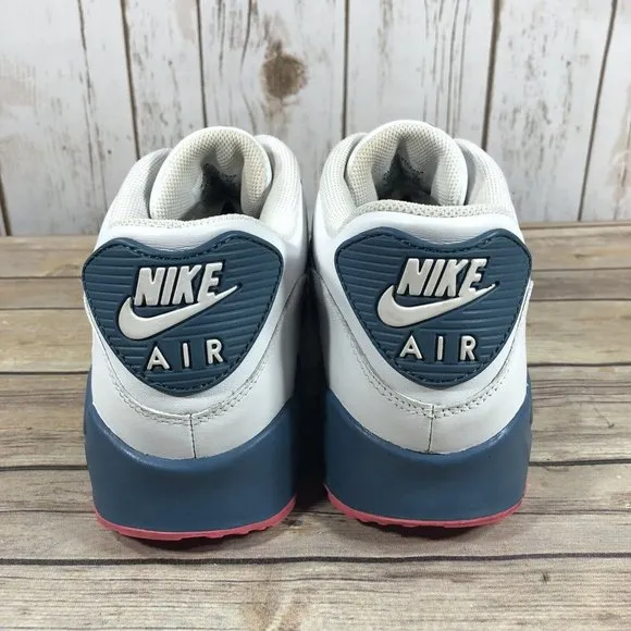 Nike Air Max 90 Supreme Shoes Womens Size 11 Athletic 314455-141 Leather White