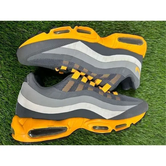 Nike Air Max 95 No Sew Grey Laser Orange 2013 616190-080 Men’s Size 11
