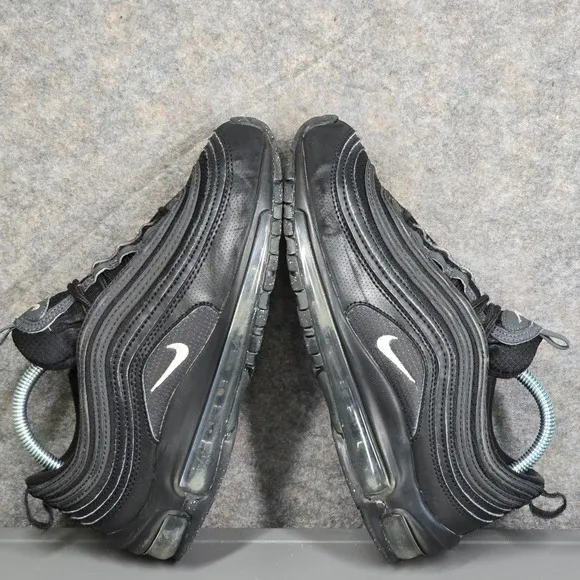 Nike Air Max 97 GS Triple Black Anthracite Size 4Y 921522 011