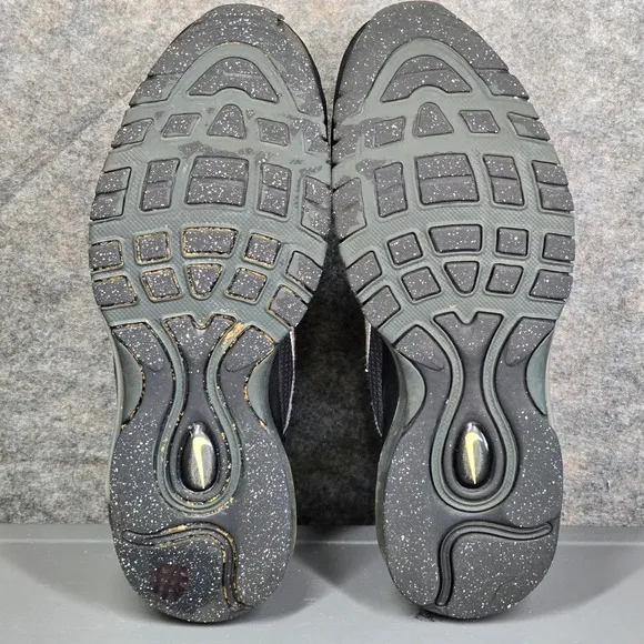 Nike Air Max 97 GS Triple Black Anthracite Size 4Y 921522 011