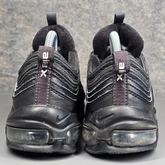 Nike Air Max 97 GS Triple Black Anthracite Size 4Y 921522 011