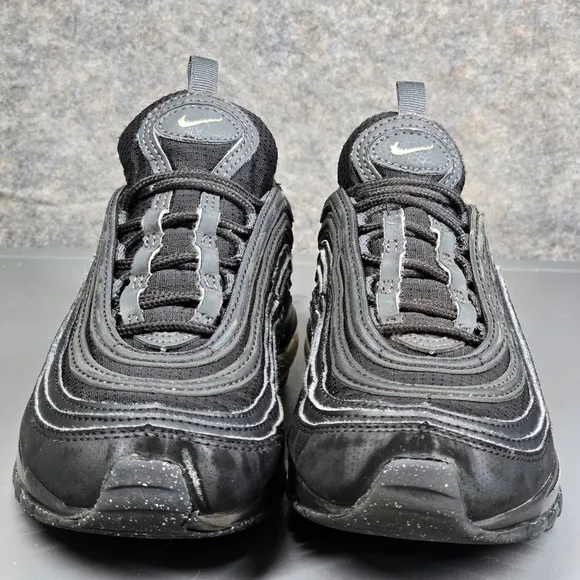 Nike Air Max 97 GS Triple Black Anthracite Size 4Y 921522 011
