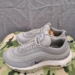 Nike Air Max 97 Wolf Grey Low Top Reflective Running Shoes BQ3165-001 SZ 8