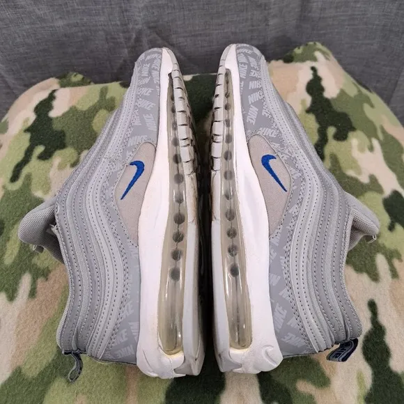 Nike Air Max 97 Wolf Grey Low Top Reflective Running Shoes BQ3165-001 SZ 8