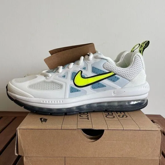 Nike Air Max Genome(GS) WHITE BLUE YELLOW Women 8.5/Big Kid 7Y(CZ4652-101)