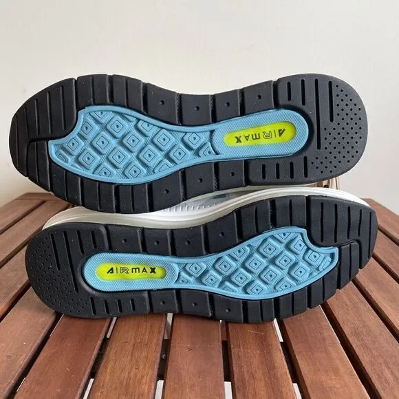 Nike Air Max Genome(GS) WHITE BLUE YELLOW Women 8.5/Big Kid 7Y(CZ4652-101)