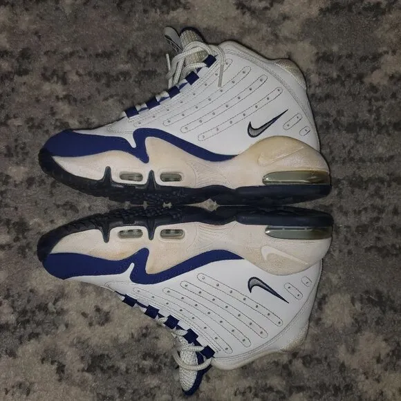 Nike Air Max Griffey White/Blue Vintage Shoes ||5Y
