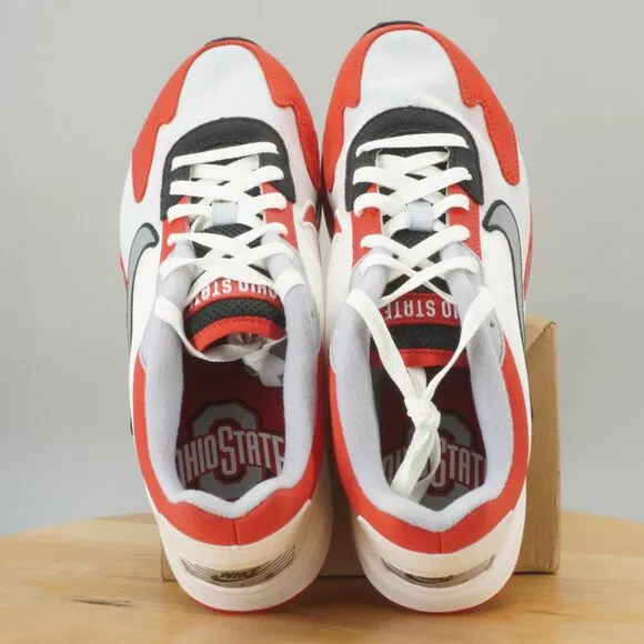 Nike Air Max Solo NCAA Pack Mens Size 8 Shoes Ohio State Buckeyes Red White NEW