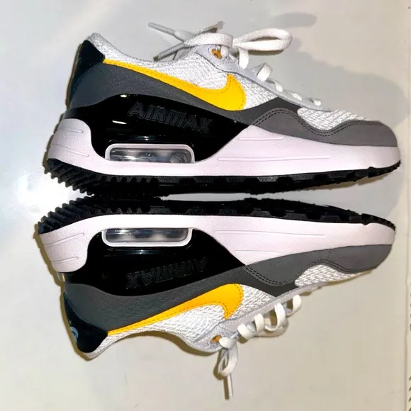 Nike Air Max SYSTM GS ' Kids Grey White Laser Orange' Nike Shoes Size 3.5Y