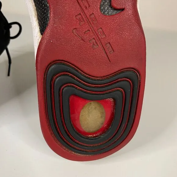 Nike Air Penny 2 Basketball Shoes Mens 11 Black Red Miami Heat 2015