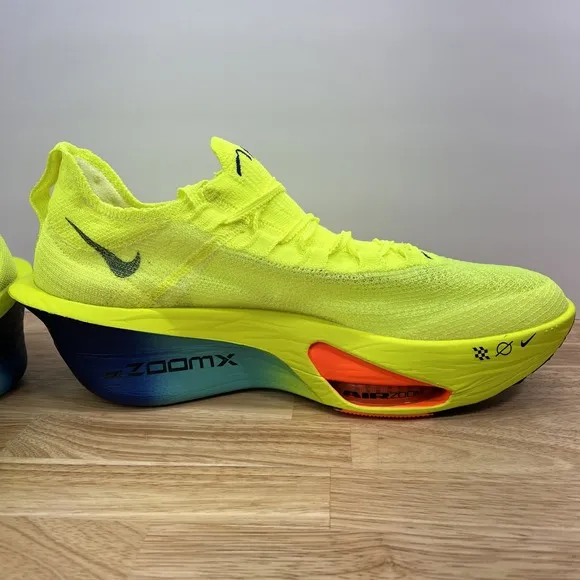 Nike Air Zoom Alphafly NEXT% 3 (Neon/Blue) Men's 15 Running Shoes