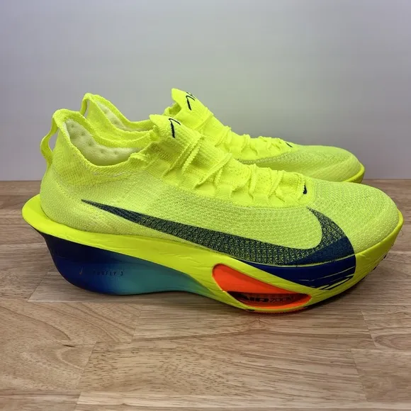 Nike Air Zoom Alphafly NEXT% 3 (Neon/Blue) Men's 15 Running Shoes