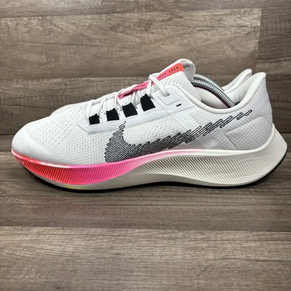 Nike Air Zoom Pegasus 38 White Pink Mens US Size 13 DJ5397-100 Running Shoes