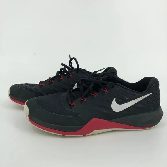 Nike Black Red Athletic Sneakers | Comfort &amp; Style in One