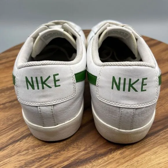 Nike Blazer Low Leather Shoes White Forest Green CI6377-108 Mens Size 14