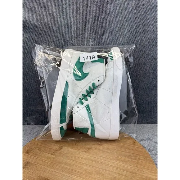 Nike Blazer Mid 77 Shoes Mens Size 8 White Green Comfort Street Sneakers